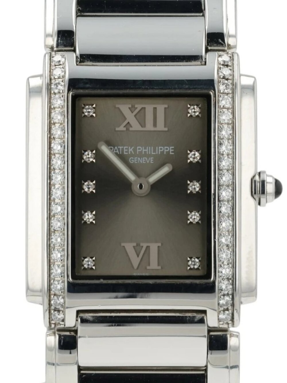 Patek Philippe Twenty Gray Dial Stainless Steel 25mm Quartz Women's Watch